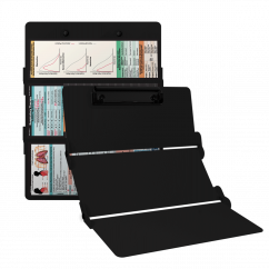 WhiteCoat Clipboard® Trifold - Blackout Respiratory Therapy Edition